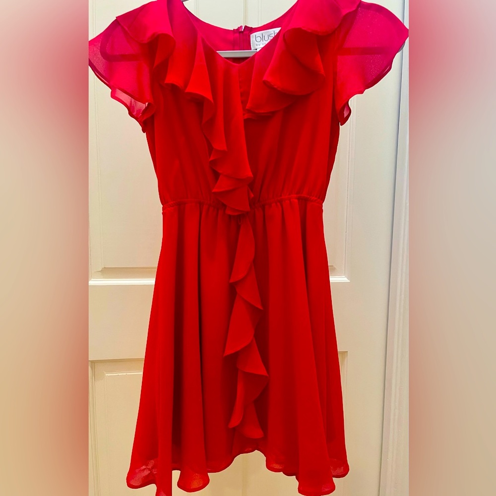 Red Dress Girls Size 8